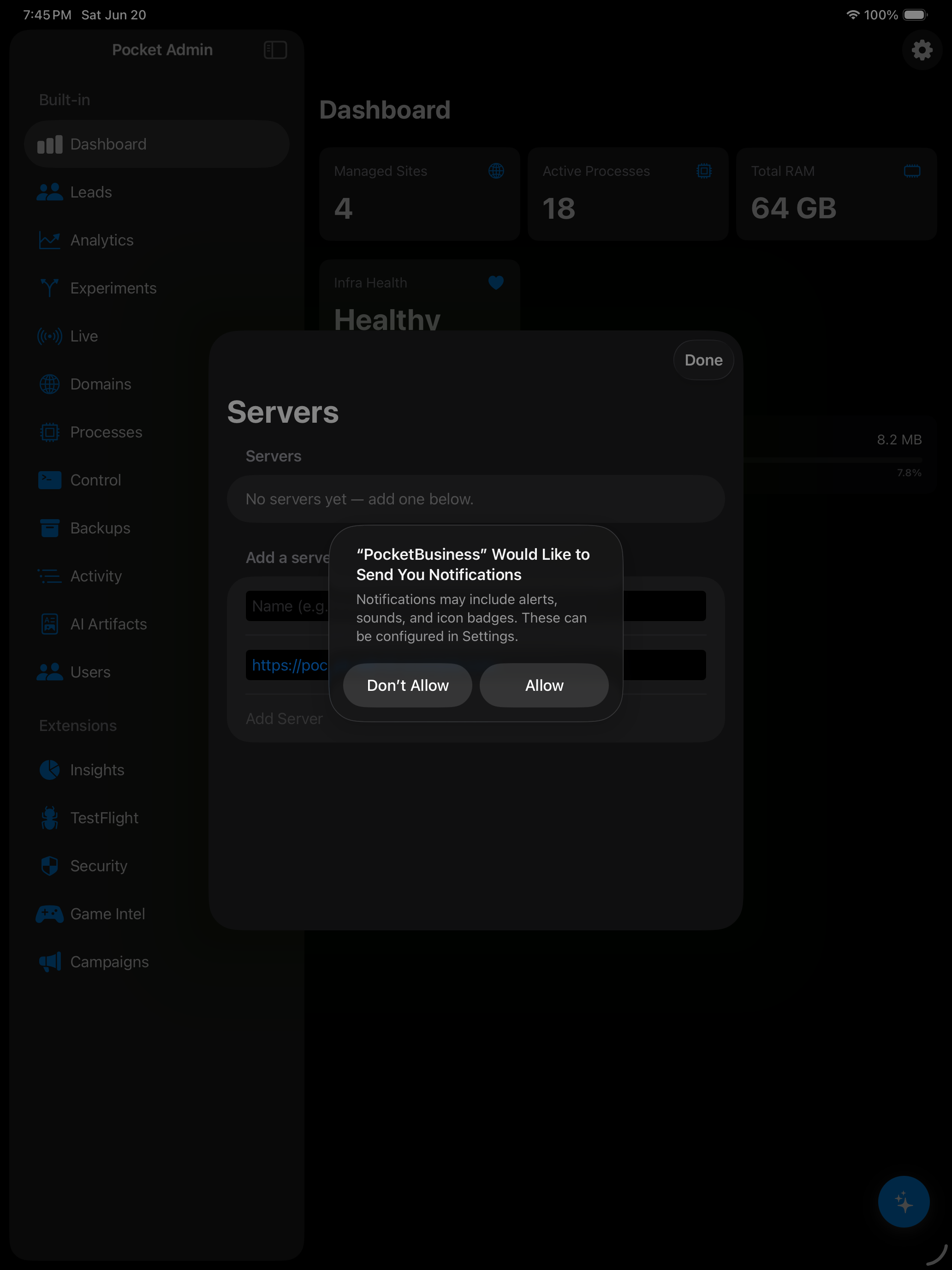 iPad screenshot