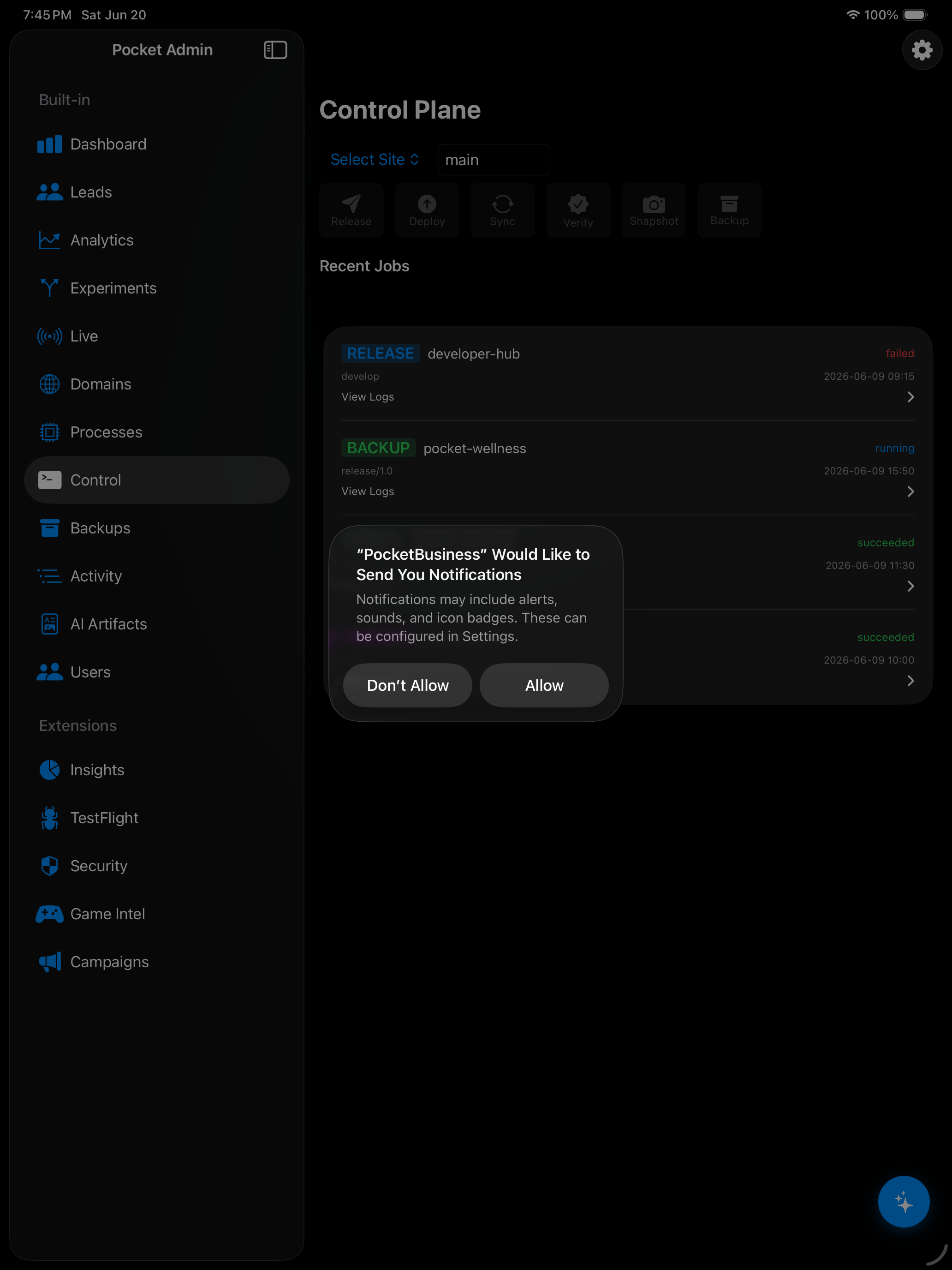 iPad screenshot