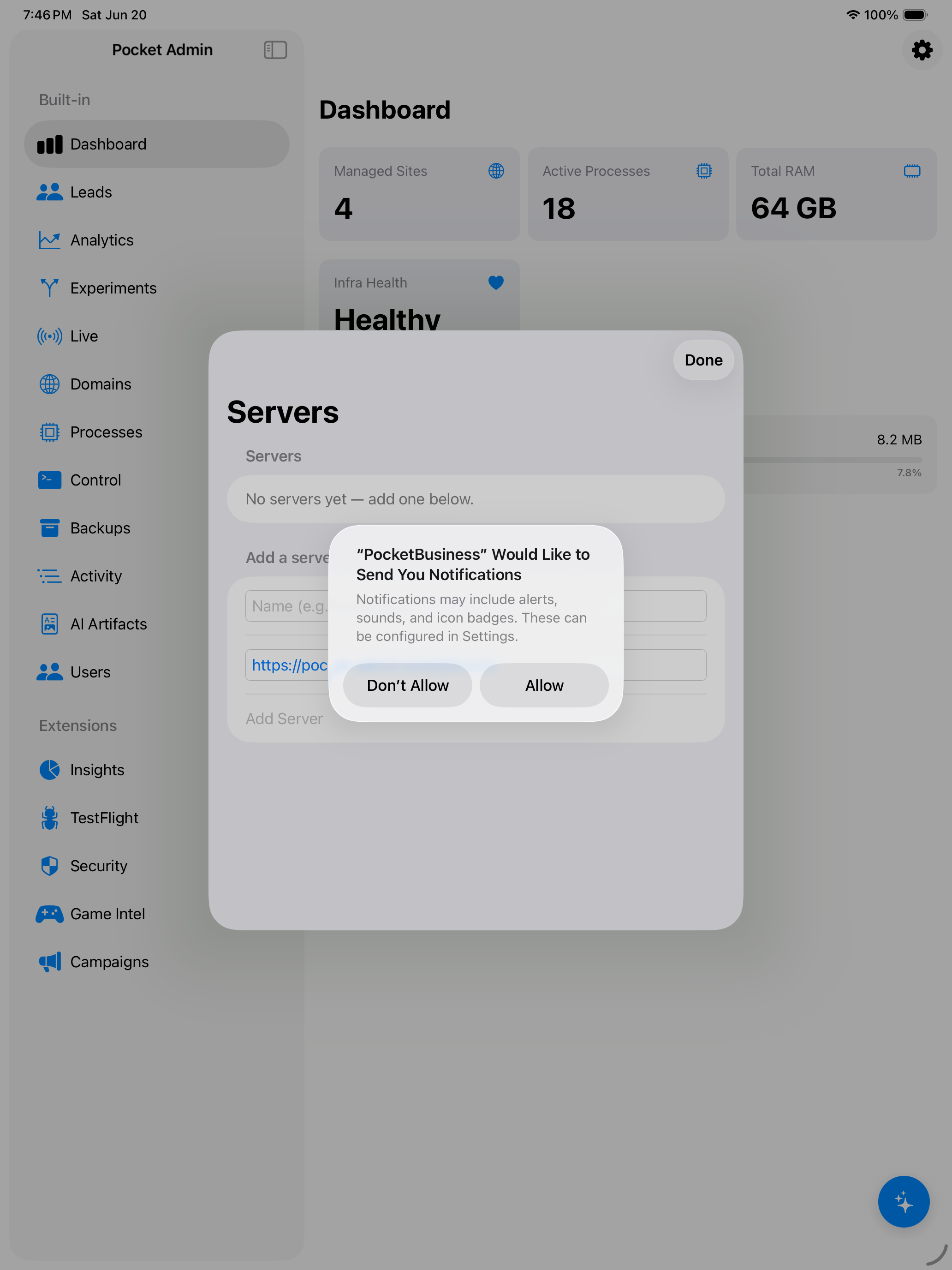 iPad screenshot