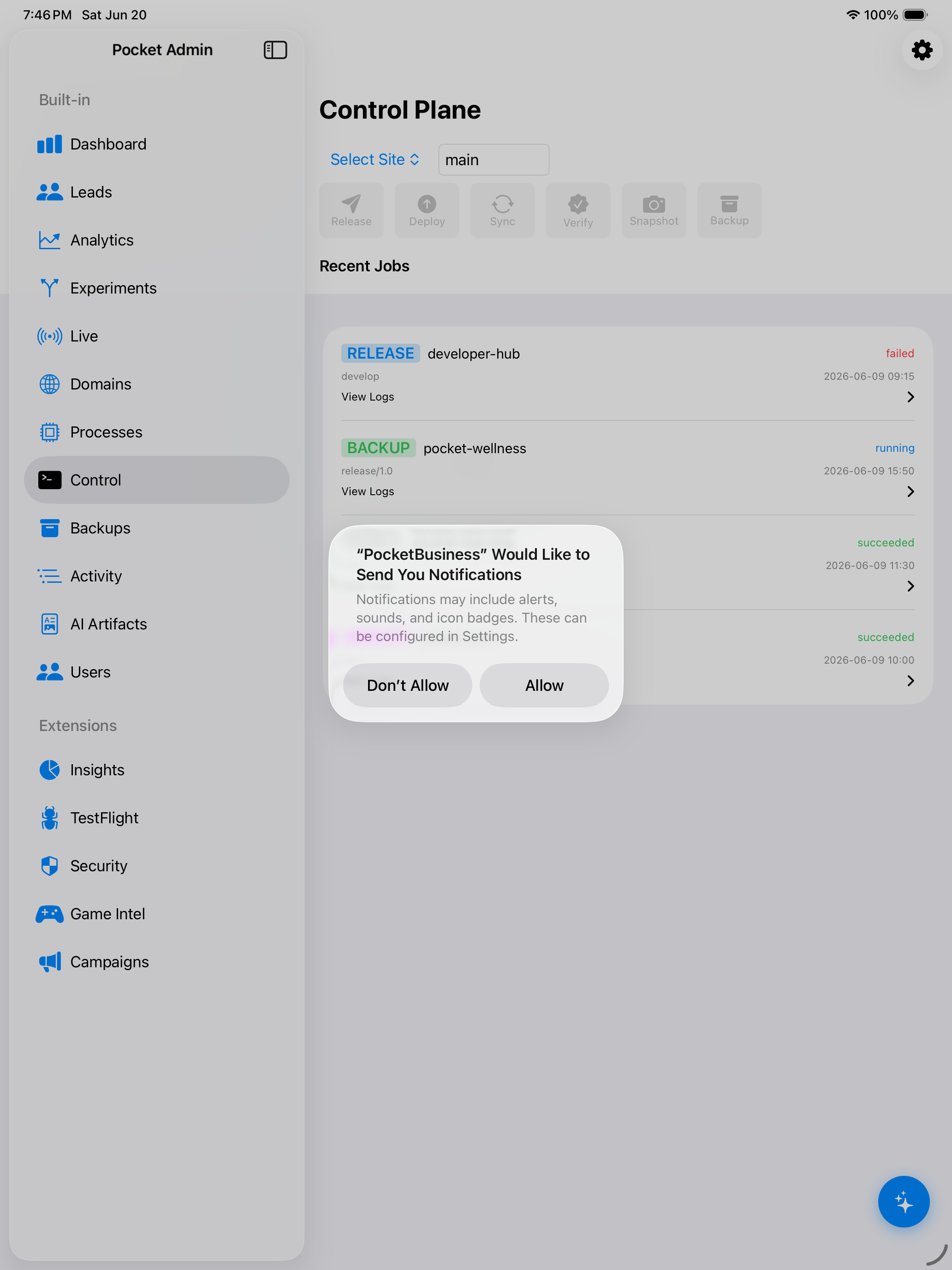 iPad screenshot