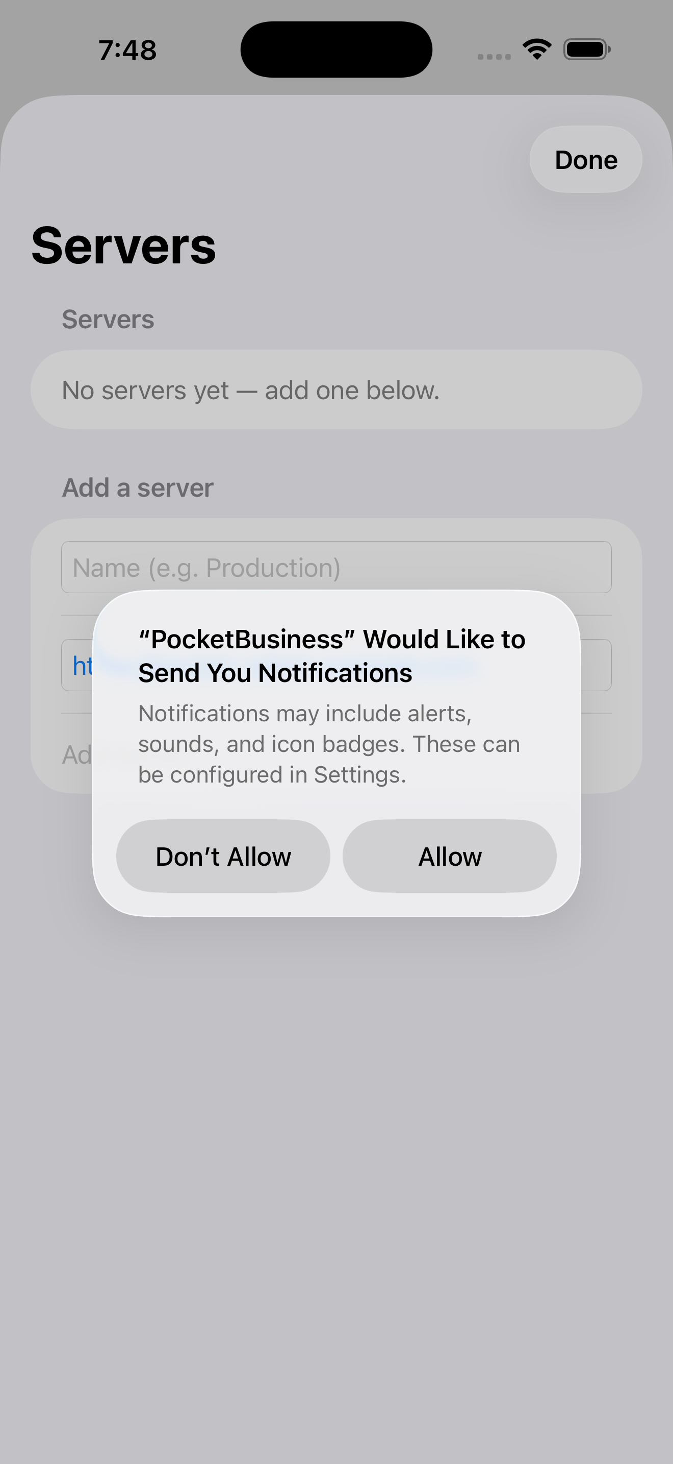 iPhone screenshot