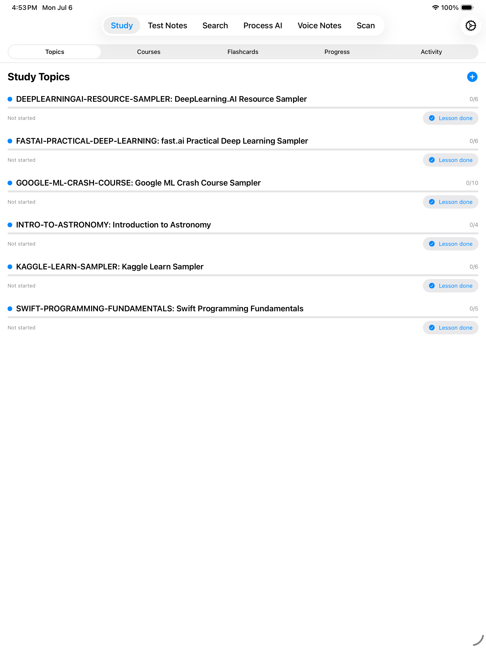 iPad screenshot